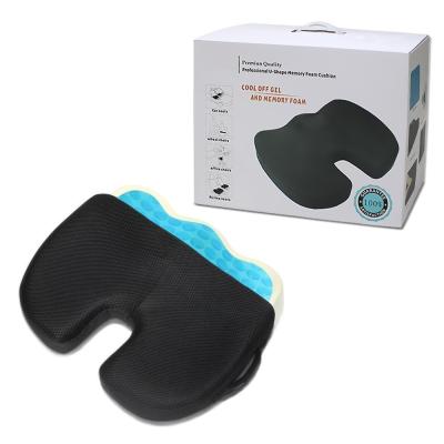 China Comfortable 100% Orthopedic Gel Foam Anti-Decubitus Cushion for Coccyx Tailbone, Sciatica and Back Pain Relief for sale