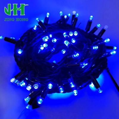 China 5M10M20m LANDSCAPE LED Christmas Light Outdoor Waterproof IP65 String Stuck Ice Blue Fairy Garlands Decorated Holiday Lights for sale