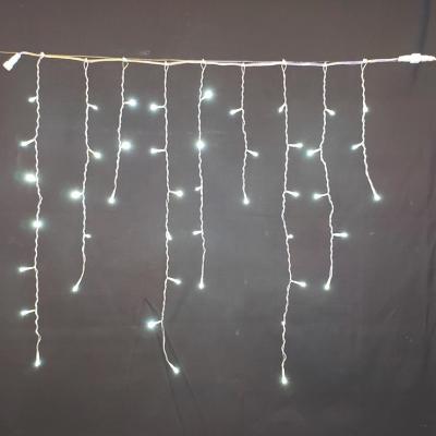 China Bright Custom Holiday Party LED Icicle Light 11.5ft Ice Cube Decoration LED Wide Outdoor Christmas String Light Curtain Icicle Light for sale