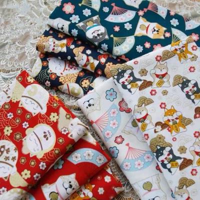 China Sustainable Hot Sale Custom Printing Cotton Woven Fabric For Shoes Hats Patchwork for sale