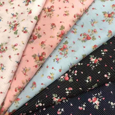 China 2021 organic new design printed cotton poplin fabric lot stock fabric for fabric shirts for sale