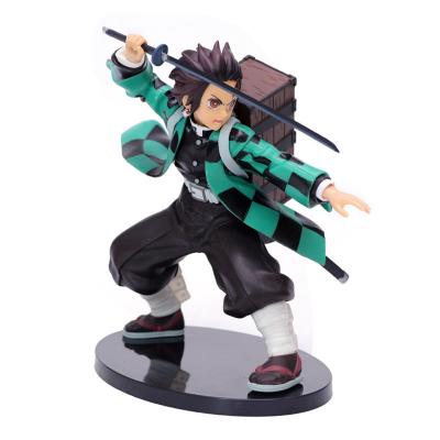 China Cartoon Toy 15cm Anime Demon Slayer Action Numbers Draw Sword Agatsuma Zenitsu Figure Kimetsu No Yaiba Figura PVC Collectible Model Toys for sale