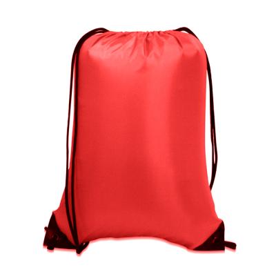 China Wholesale 210D Polyester Drawstring Backpack String Bags Bulk Sport Beach Bag Nylon Drawstring Bags Suction Bags for sale