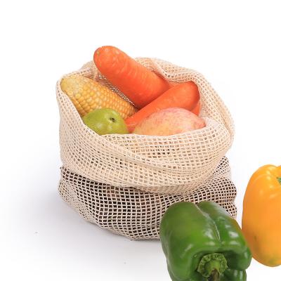 China Eco - Friendly Reusable Product Bags Organic Cotton Mesh Bags For Fruit And Vegetable Shopping Bag for sale