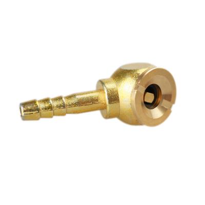 China Closed Flow Closed Flow Air Tire Throws RV Tire Air Chuck With Clip On Brass 6mm, 8mm, Ball Style Hose Barb Tire Air Chuck 10mm for sale