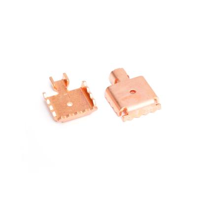 China Custom Industrial Equipment Dongguan Electronic Component Copper Sheet Metal Stamping Parts OEM Brass Copper Terminal for sale