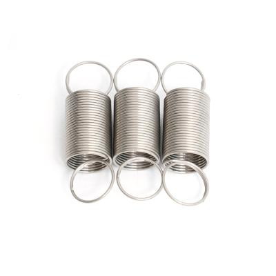 China Industrial Equipment OEM Spring Manufacturers Custom Small Stainless Steel Coil Spring Extension Spring with Adjustable Double Hook for sale