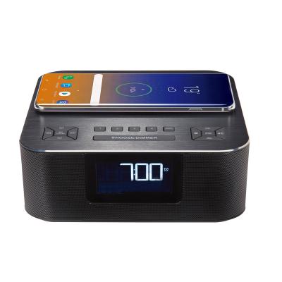 China Wireless Charger For Mobile Phone LCD Display FM DAB Radio Speaker With Wireless Charging Function for sale