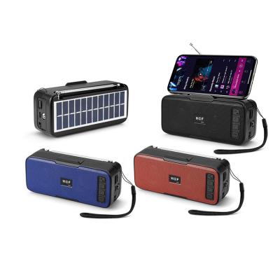 China 5.1 Tooth 5.1 Function 5w Phone Speakers Tws Outdoor Stereo Blue Radio Solar Powered Fm Speaker With Led for sale