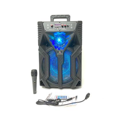 China Phone Function Portable 12 Inch Tws High Power Karaoke Radio Outdoor Speaker Trolley Event BT Speakers With Cable Mic for sale