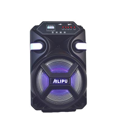 China Phone Big Function 20w Tws Outdoor Sound Stereo Speakers RGB Led Party Karaoke Blue Tooth Speaker With Wired Microphone for sale