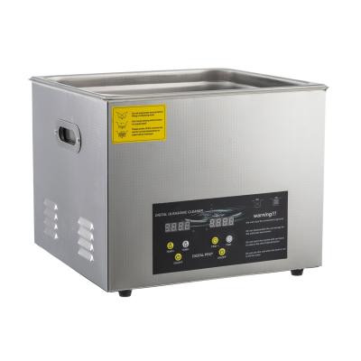 China 15L Hotels Upgraded Digital Professional Ultrasonic Lab Cleaner Parts Ultrasonic Cleaner with Heater Timer for sale