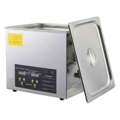 China Building Material Shops Ultrasonic Cleaner 10L SUS304 Stainless Steel Large Ultrasonic Cleaning Machine for sale