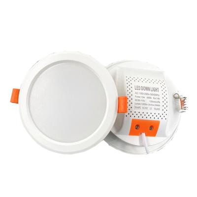 China New Traditional Style Dimmable LED Downlight 85-265V Recessed Ceiling Lamp Light For Indoor Lighting White Body for sale