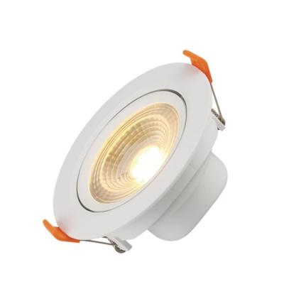 China Easy Assembling Adjustable Recessed Desk 5w 7w Downlight Hotel Showroon Bedroom Cob Led Spot Light for sale