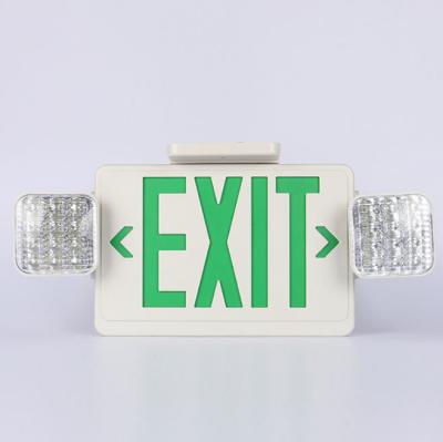 China Emergency Lighting New Arrivals Emergency Exit Sign Led Emergency Light Twin Spot 2x3W Light High Efficient Exit Light for sale