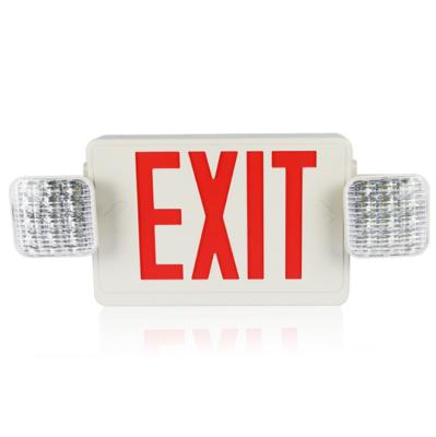 China Emergency Lighting Amazon TOP Selling Combination LED Spot Light Durable Twin Combo Emergency Light Exit Sign for sale