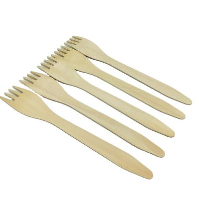 China Eco-friendly Wooden Cutlery Tableware Product Processing Modern Flatware Wooden Servers Spoon And Fork for sale