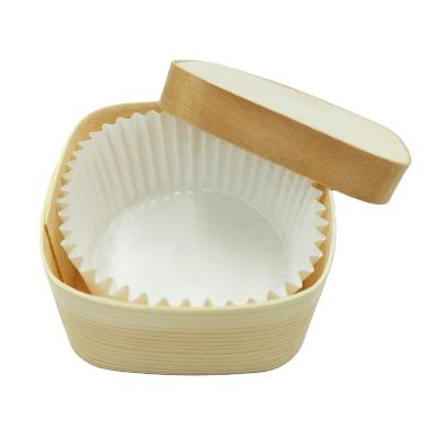 China Disposable Wooden Boxes Square Preserved Gift Packaging Box for sale