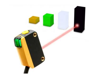 China Laser sensor AUTONICS background suppression diffused reflector accuracy miniature photoelectric sensors outputs photoelectric switch sensor for sale