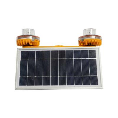 China Maintenance Free PC NANHUA LT60 Solar Aviation Obstacle Light Makers / Dual Lights / Steady Burning for sale