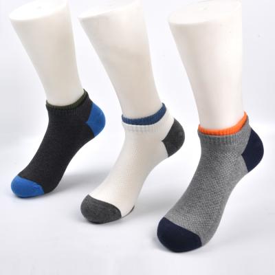 China Men Summer Casual Running Sports Breathable Socks Breathable Shorts Knit Solid Logo Colorful Man Anklet Regular Service OEM Custom Made for sale