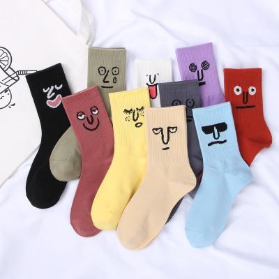 China Breathable Factory Custom Design Cartoon Breathable Cotton Crew Tube Casual Socks For Women for sale