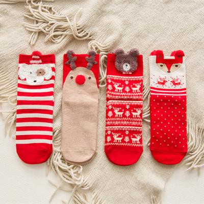 China Wholesale Colorful Flooring Gift Box Christmas Warm Cozy Cozy Animal Socks Breathable for sale