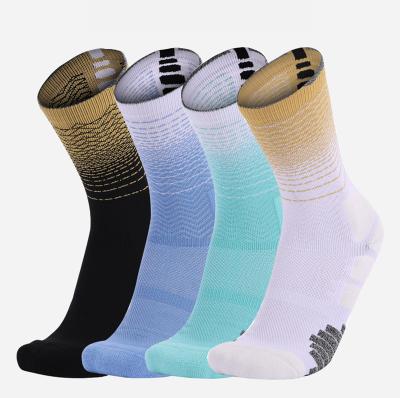 China New Design Terry Breathable Running Training Athletic Men Compression Sports Socks for sale