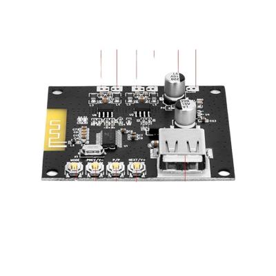 China Good Style Dc7.4v-14.4v BT High Fidelity Audio Amplifier 27W+27W Power Amplifier Panel 50W BT Power Amplifier Module USB Audio Player for sale