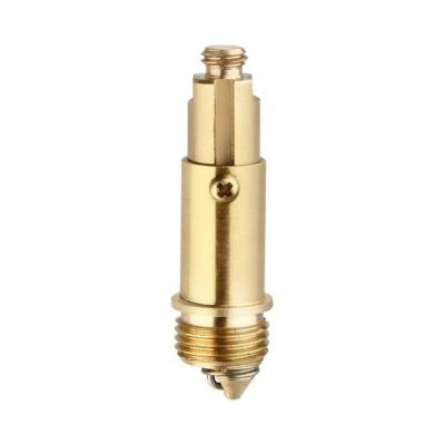 China Push Down Automatic Click Stem Bathroom Supplier Kingchun China Brass Valve For Pop Up Drain Spring BRASS Core for sale