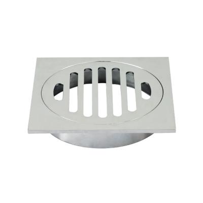 China Lower Auto Watermark Excellent Quality Kingchun Chrome Plated Square Decorative Floor Waste Bathroom Grate Floor Waste (K1101) for sale