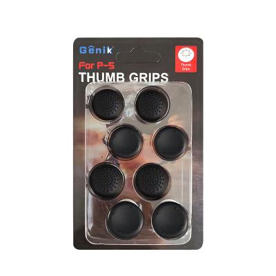 China ABS For PS5 PS4 Black Gamepad Silicone Protector Cover Grip Thumb Stick Covern 8pcs for sale