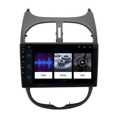 China GPS Android Touch Screen Car Radio Multimedia Stereo VCR with GPS Navigation for Peugeot 206 Citroen C2 for sale