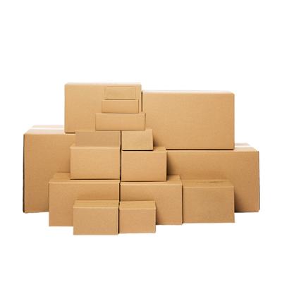 China Eco Friendly Recyclable Brown Plain Recyclable Corrugated Paper Box Gift Packaging Cardboard Box for sale