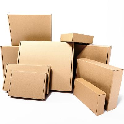 China Customized Size Eco Friendly Recyclable Kraft Paper Shipping Cardboard Brown Corrugated Mailer Boxes for sale