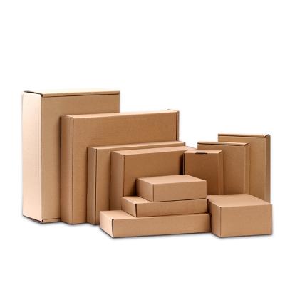 China Recyclable Custom Brown Kraft Paper Cardboard Corrugated Packaging Box Gift Mailing Mailing Box for sale