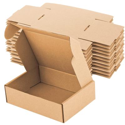 China Recyclable Kraft Small Cardboard Postal Shipping Paper Boxes 8 x 11 x 2 Inch Recyclable Corrugated Mailer Box for sale