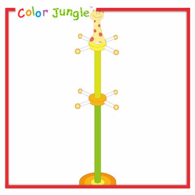 China Combination Giraffe Tree Wooden Coat Hanger, Wooden Kids Room Hanger Rack for sale