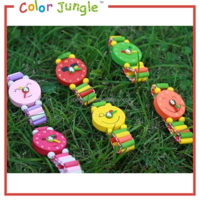 China Non-specific cheap wooden watch for kids, cartoon style wooden watch for sale