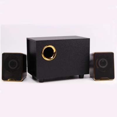 China 2020 New Products Gold Mini Speaker System Multimedia 2.1 for sale