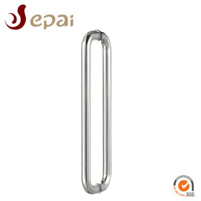 China Modern Stainless Steel Door Pull Handle S Shape / Door Pull High Quality Handle Cavity Tube For Glass Door for sale