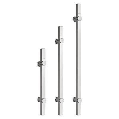 China Modern H Shape Stainless Steel Pull Handles For Office Glass Doors zu verkaufen