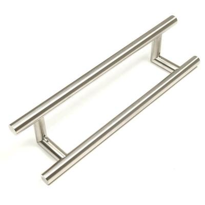 Κίνα modern 48 in. Ladder Style Offset Style Satin Stainless Steel Back-to-Back Swept Pull Handleset For Easy Installation προς πώληση