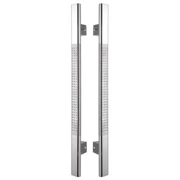 China EUROPEAN Glass Stainless Steel Door Pull Handle With Star Price For Office Building à venda