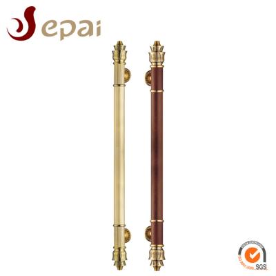 China EPAI modern decorative glass round brass sliding shower door handles /removable pull door handle à venda