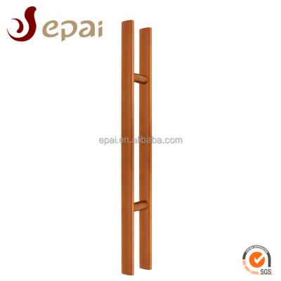 China Pull Long/Traditional Rectangular Shape Glass Wooden Main Door Handle /Europe Bench Rectangular Top Selling Door Handle à venda