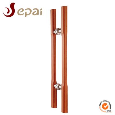 China Door/bathroom/office/others better design stainless steel antibacteerial glass door wooden handle à venda