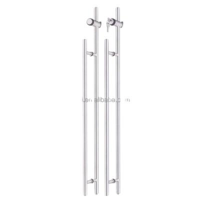 China Modern Stainless Steel Pull Locking Handles Locking Ladder Pull Handles For Sliding Doors for sale