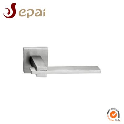 China Modern European EPAI 304 Style Industrial Square Stainless Steel Door Lever Handle Set With Nice Price Te koop